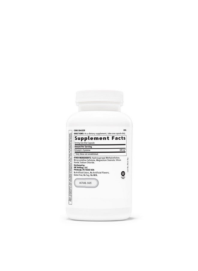 GNC N-Acetyl-L-Cysteine NAC 600mg | Boosts Levels of Glutathione | Vegetarian | 120 Capsules - Image 2