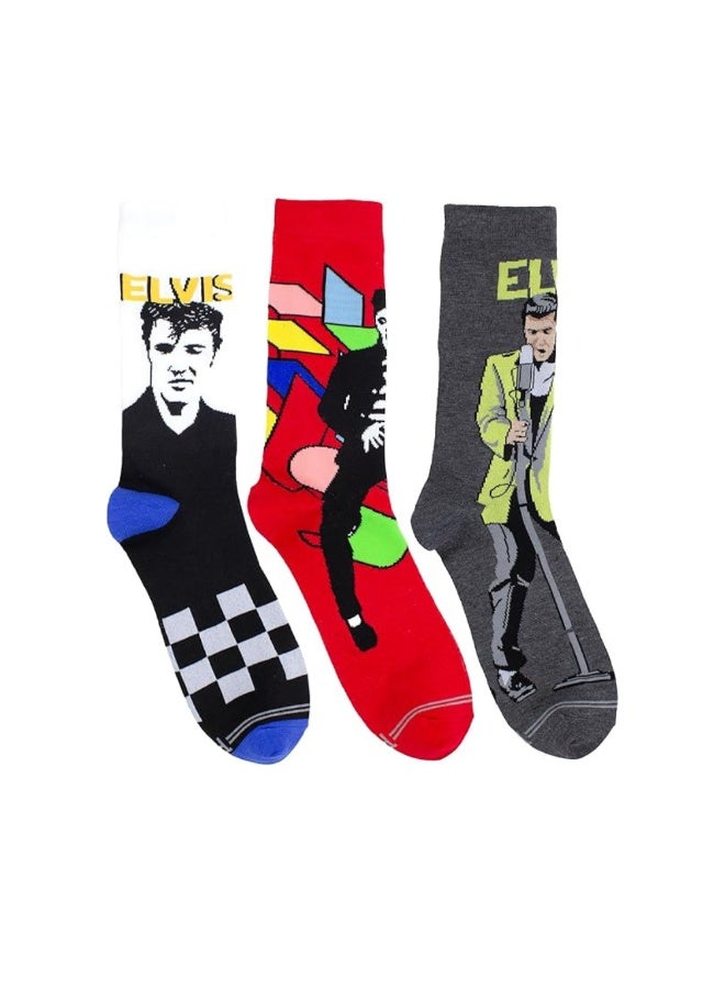 ELVIS - Elvis Socks 3 Pack In Guitar Tin (One Size) - Image 2