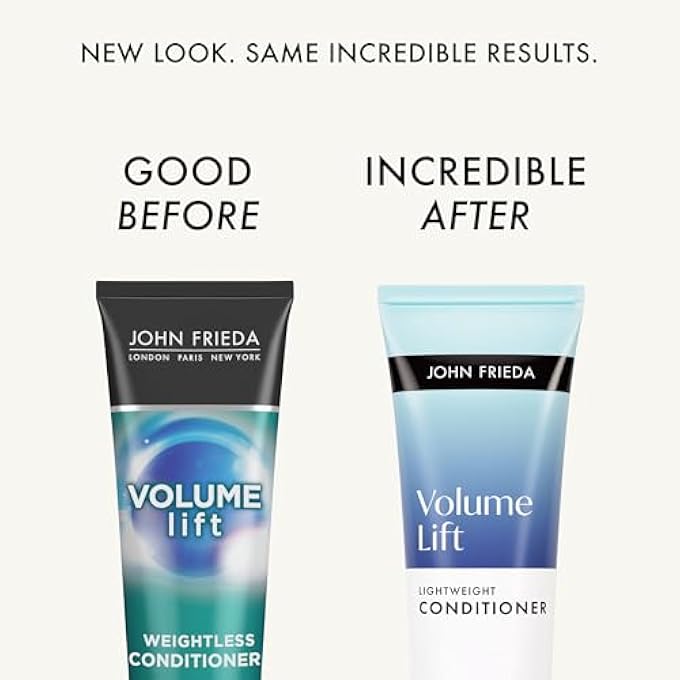 John Frieda VOLUME LIFT WEIGHTLESS CONDITIONER, VOLUMIZING CONDITIONER WITH AIR-SILK TECHNOLOGY FOR FINE OR FLAT HAIR, ADDS NATURAL FULLNESS, SAFE FOR COLOR-TREATED HAIR, 8.45 OZ, PACK OF 2 - Image 3