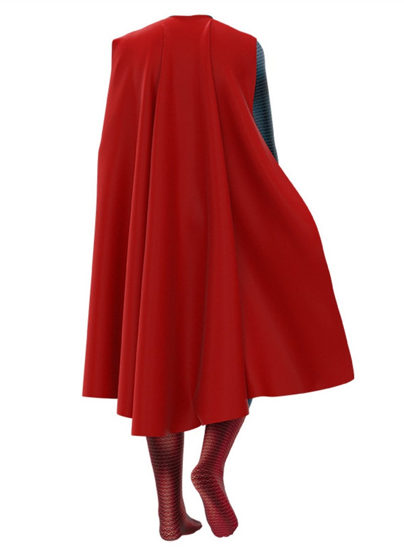 Generic - Man of Steel cos Superman hero Clark Kent jumpsuit adult children's performance costume tights suit stage dress up costume - Image 1
