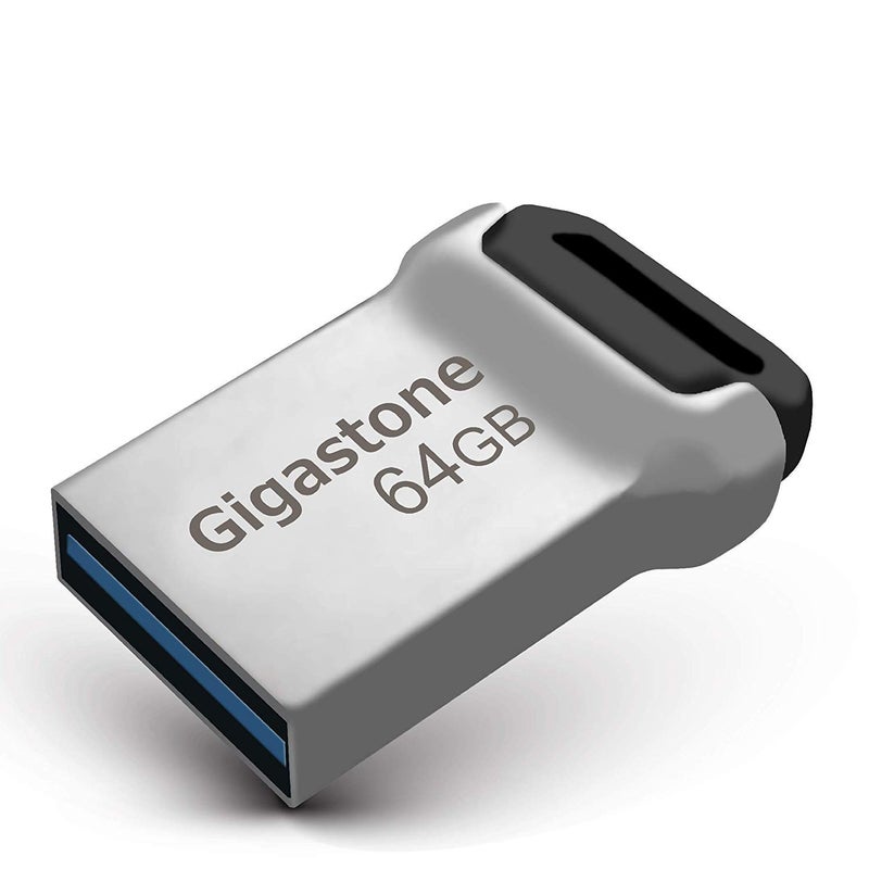GIGASTONE Z90 64GB USB 3.2 Gen1 Flash Drive, Mini Fit Metal Waterproof Compact Pen Drive, Reliable Performance Thumb Drive, USB 2.0 / USB 3.0 / USB 3.1 Interface Compatible - Image 1