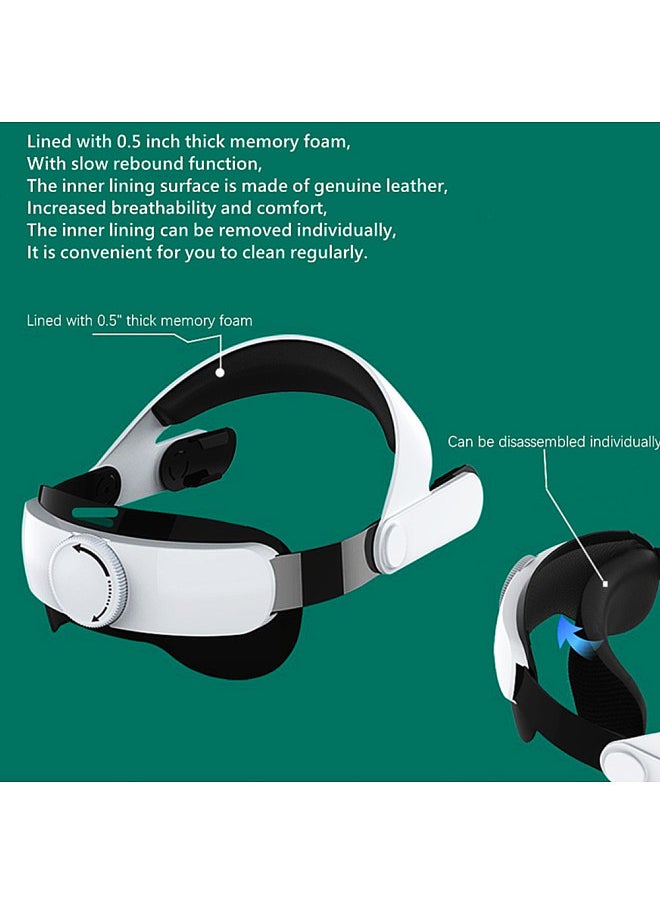 Generic VR Glasses Bracket, Suitable For Oculus Quest 2 VR Glasses, Comfortable Head Wear, Adjustable Balance, No Pressure On The Face, Even Force Rise, Comfortable Headwear, Decompression, VR Glasses is Not Included  - Image 2