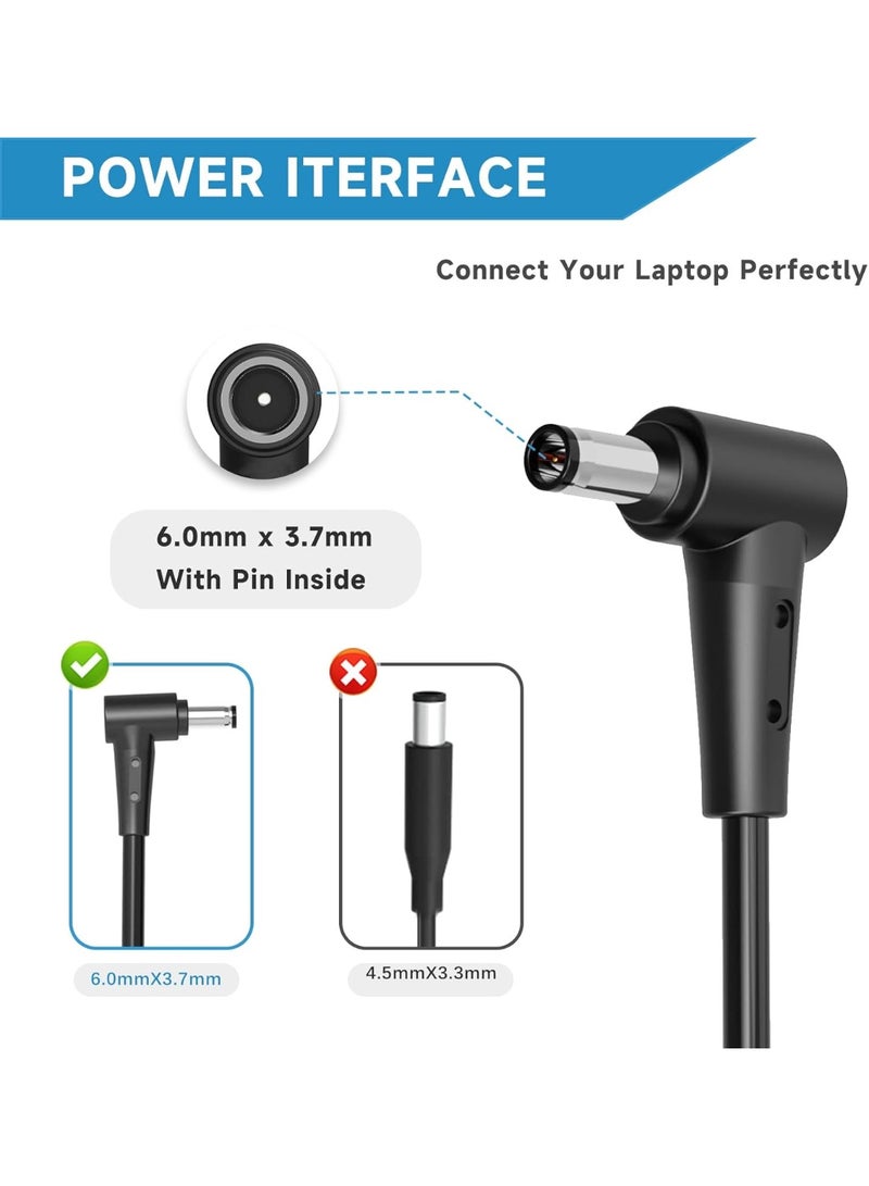 Terabyte شاحن لابتوب AC بقوة 330 واط 20 فولت 16.5 أمبير لأجهزة Asus Rog Strix Scar 16 17 17SE 18 18G وأجهزة Asus Rog Zephyrus Duo 16 M16 للألعاب، G834JY A21-330P1A A22-330P1A مزود طاقة لابتوب (6.0x3.7 مم) - Image 2