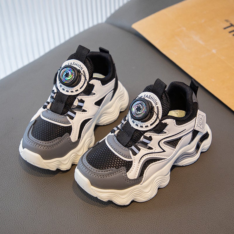Solid Sole Girls' Leather Shoes 2025 New Children'S White Shoes Soft Sole Boys' Waterproof Leisure Sports - Image 3