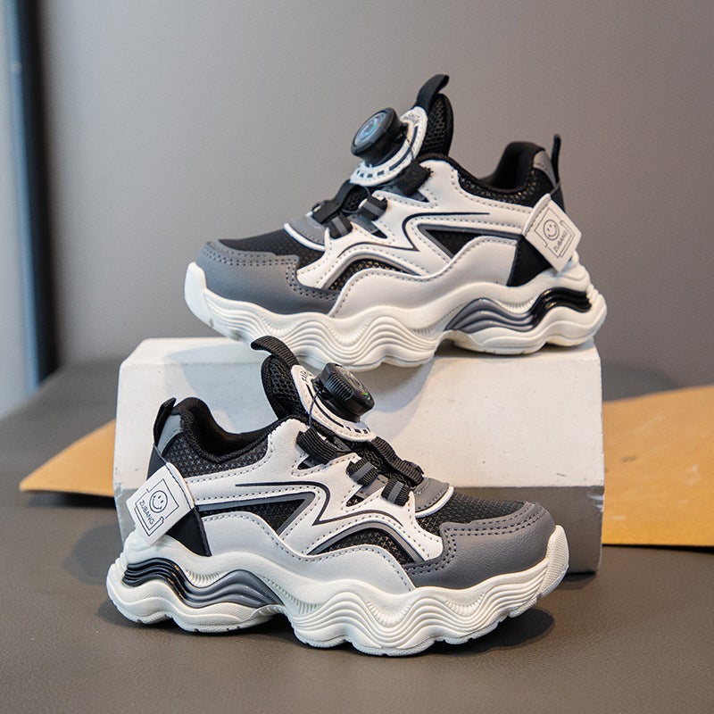 Solid Sole Girls' Leather Shoes 2025 New Children'S White Shoes Soft Sole Boys' Waterproof Leisure Sports - Image 4