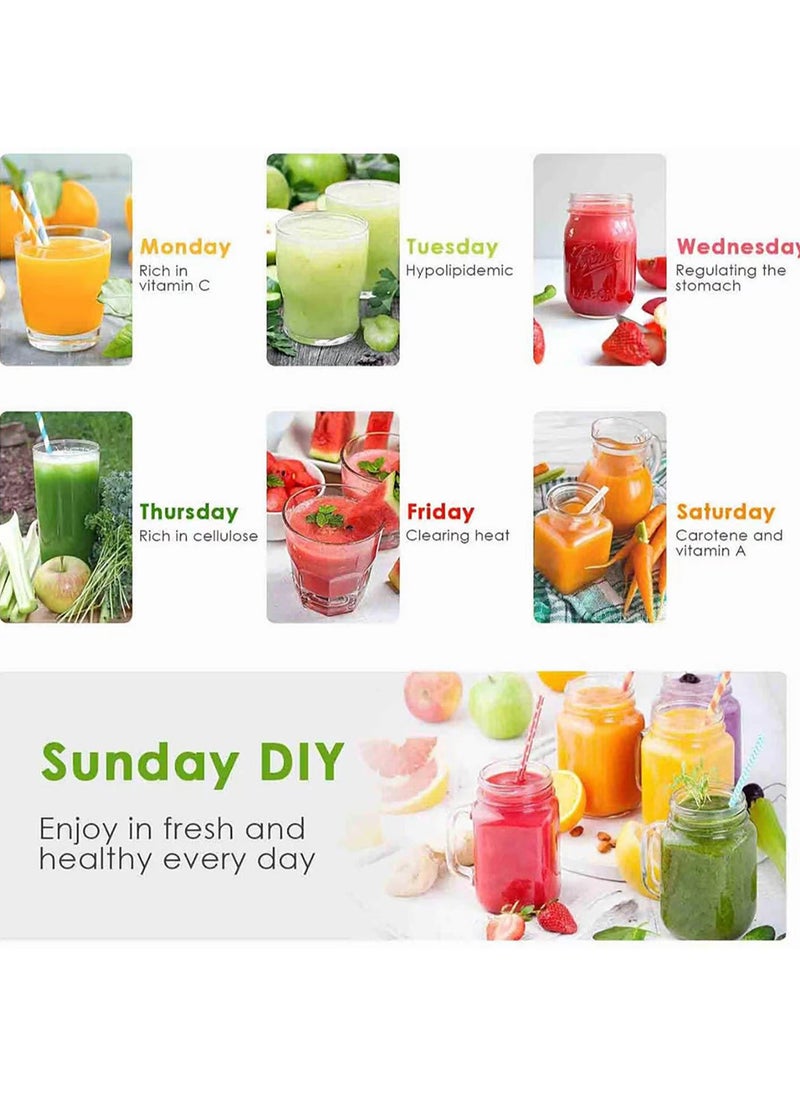 LAC LAICHY - 4-in-1 Juicer & Blender - Electric Blender, Juicer, Chopper & Grinder 2-Speed Pulse Function, Powerful Versatile & Compact with Stainless Steel Body & Mesh Strainer | Motor Overheat Protection - Image 1