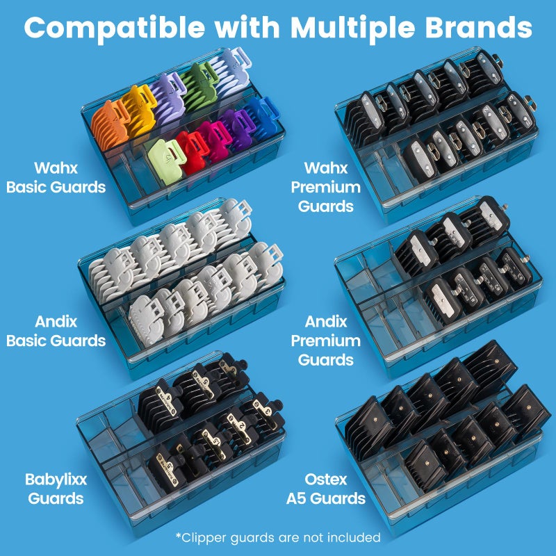 Perfitech Clipper Guard Holder Organizer with 12 Slots, Sturdy PC Material - Image 2