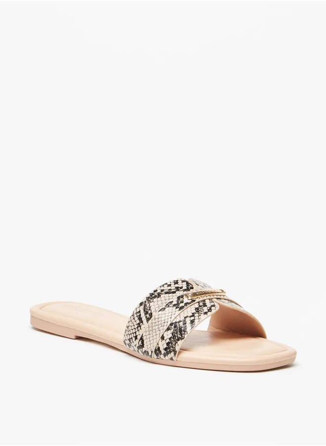 Celeste Women's Animal Print Slip-On Sandals