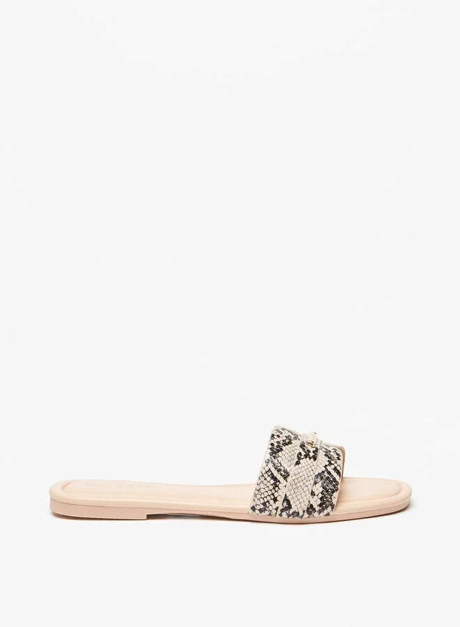 Celeste Women's Animal Print Slip-On Sandals