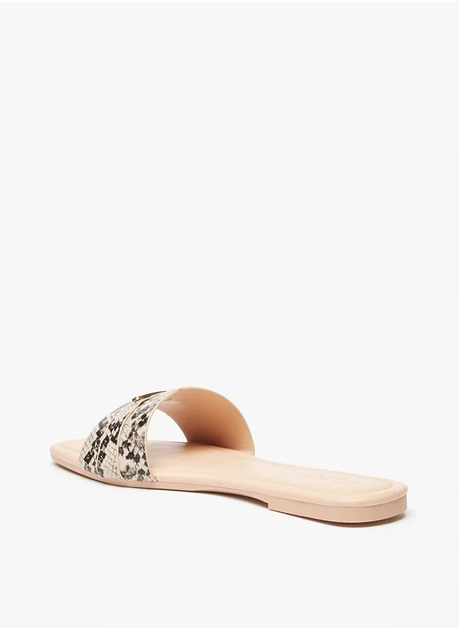Celeste Women's Animal Print Slip-On Sandals