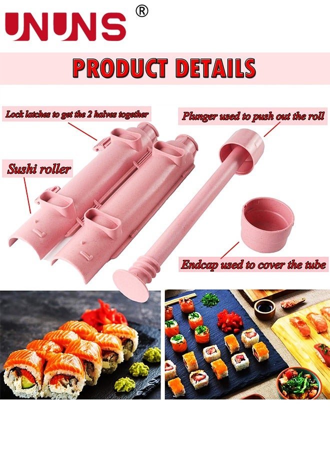 UNUNS Sushi Making Kit,All In One Sushi Roll Making Set With Roller Shutters,Easy DIY Sushi Maker For Kitchen - Image 4