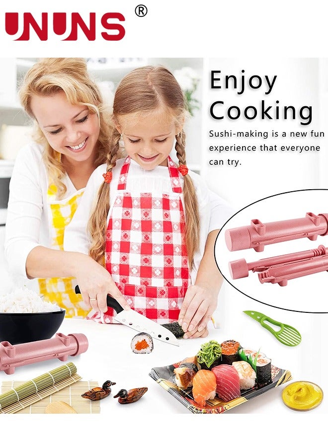 UNUNS Sushi Making Kit,All In One Sushi Roll Making Set With Roller Shutters,Easy DIY Sushi Maker For Kitchen - Image 5