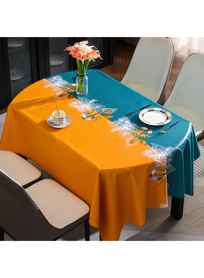 Bluejw Light Luxury High-end Feeling Oval Pvc Tablecloth Wholesale Household Waterproof Oil-proof Tablecloth Coffee Table Cloth A Generation Of Hair - Image 3