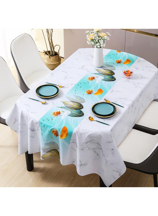 Bluejw Light Luxury High-end Feeling Oval Pvc Tablecloth Wholesale Household Waterproof Oil-proof Tablecloth Coffee Table Cloth A Generation Of Hair - Image 5