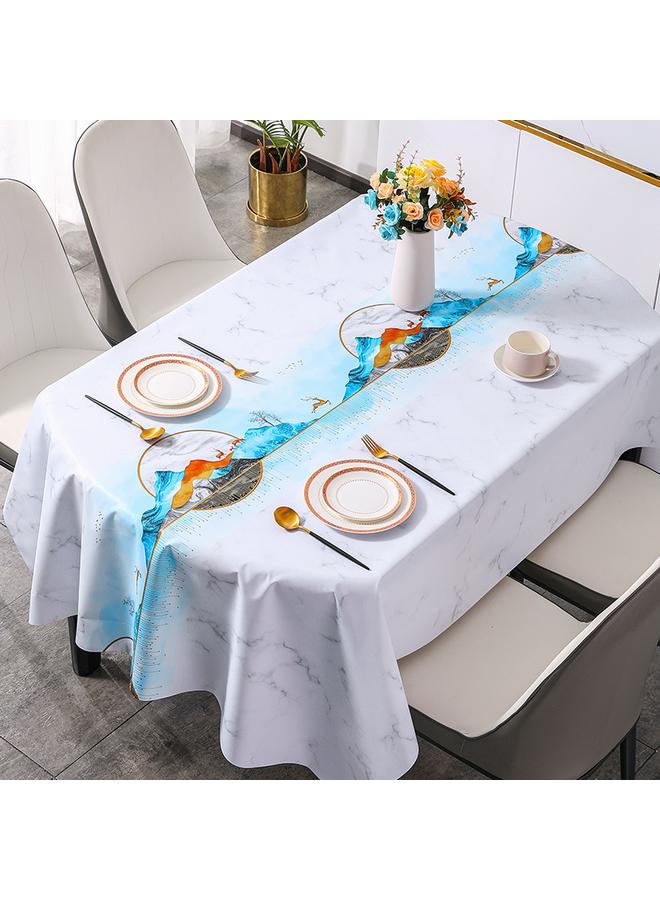 Bluejw Light Luxury High-end Feeling Oval Pvc Tablecloth Wholesale Household Waterproof Oil-proof Tablecloth Coffee Table Cloth A Generation Of Hair - Image 4