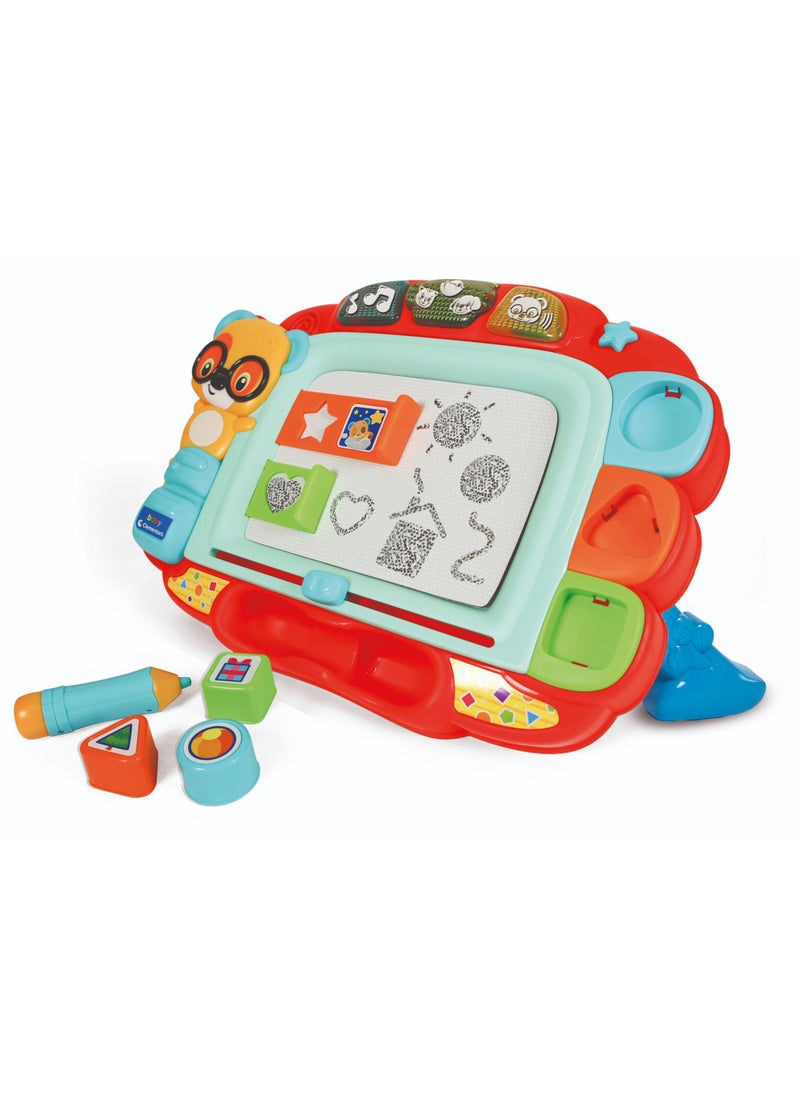 Clementoni - Clementoni Baby Interactive Easel, Battery Operated | Educational Toy | Early Development Toy  | Learn How to Draw and Write! | With Lights and Sound | Encourages Creativity | Helps with Motor Skill Development | Perfect Gift for Toddler - Image 1