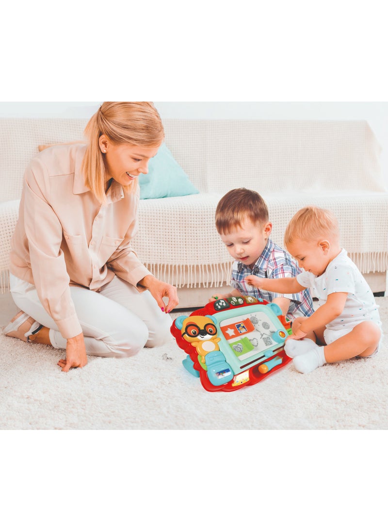 Clementoni - Clementoni Baby Interactive Easel, Battery Operated | Educational Toy | Early Development Toy  | Learn How to Draw and Write! | With Lights and Sound | Encourages Creativity | Helps with Motor Skill Development | Perfect Gift for Toddler - Image 1