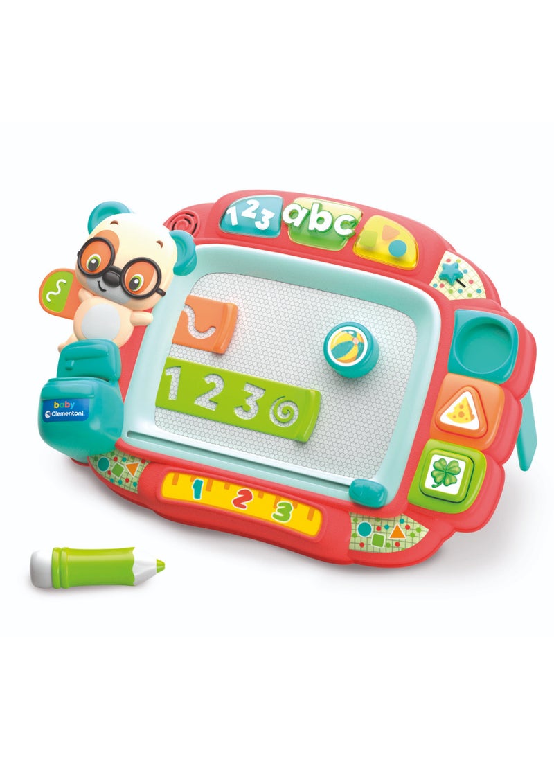Clementoni - Clementoni Baby Interactive Easel, Battery Operated | Educational Toy | Early Development Toy  | Learn How to Draw and Write! | With Lights and Sound | Encourages Creativity | Helps with Motor Skill Development | Perfect Gift for Toddler - Image 1