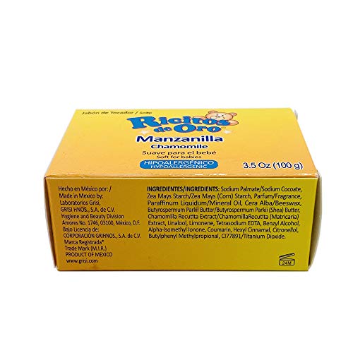 Grisi Ricitos De Oro Hypoallergenic for Babies Bar Soap 3.5 oz (Pack of 6) - Image 5