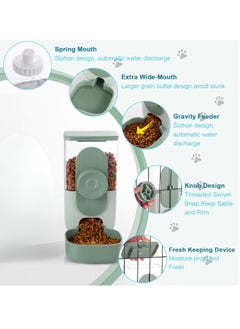 SUPREMIUM Cage Feeder Dispenser for Dogs & Cats - Wall Mounted Automatic Pet Feeder & Water Dispenser - Wear-Resistant Food Holder for Puppies, Rabbits & Small Pets - Hygienic, Easy Installation  - Image 3