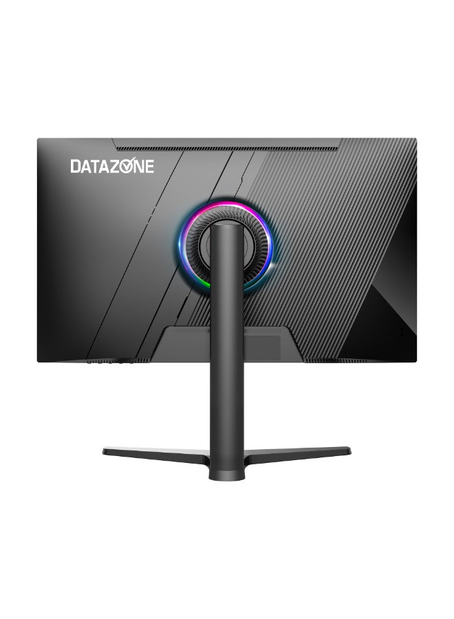 داتا زون شاشة قيمنق 27 بوصة, QHD بدقة (2560x1440), معدل تحديث 165 هرتز, IPS, معدل استجابة 1 مللي ثانية GTG, متوافقة مع وحدة التحكم (PS5-XBOX), ميزة HDR, اضاءة RGB خلفية مع قابلية تعديل الارتفاع والميلان مع مكبر صوت مدمج أسود - Image 2