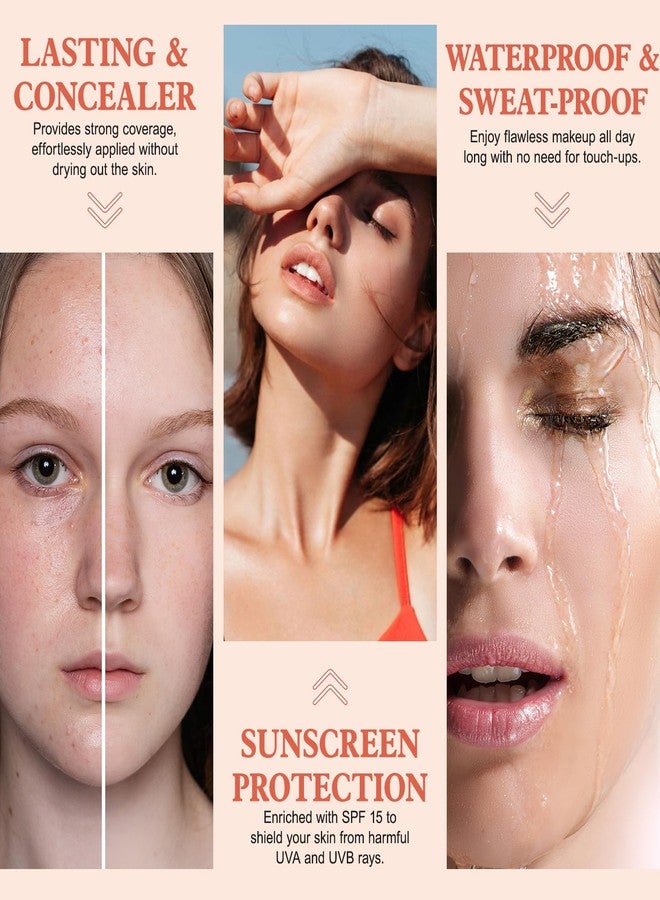 Find Back 30ML Flawless Colour Changing Warm Skin Tone Foundation,Naturally Blends Moisturizing foundation makeup,Long Lasting Waterproof Poreless Liquid Foundation SPF 15 for Face Makeup - Image 5