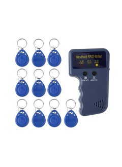 Handheld 125KHz RFID Copier/Writer/Readers/Duplicator With 10PCS ID Tags Blue