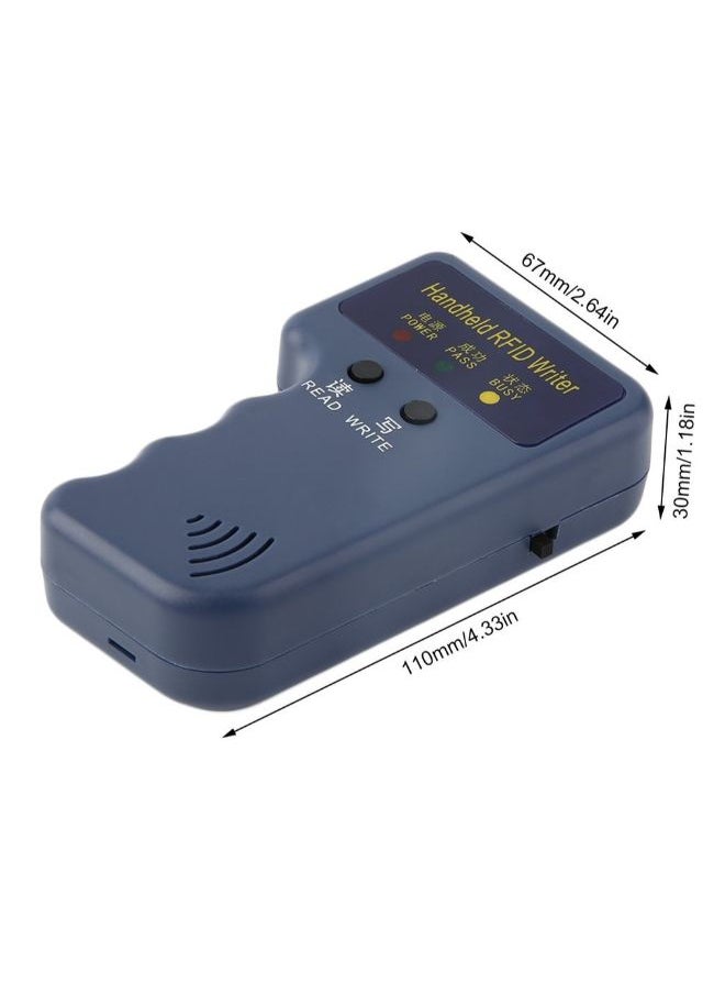 HuHa - Handheld 125KHz RFID Copier/Writer/Readers/Duplicator With 10PCS ID Tags Blue - Image 1