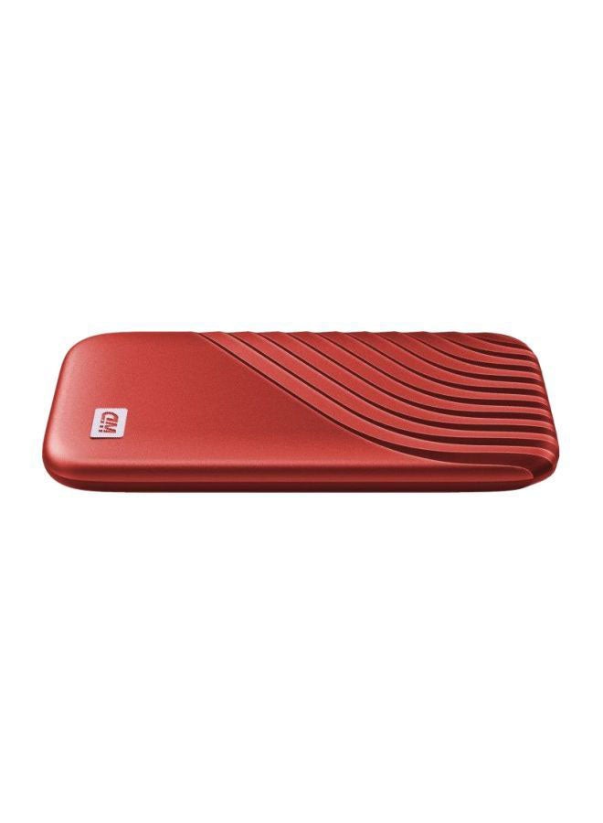 دبليو دي محرك أقراص SSD ماي باسبورت - محرك أقراص SSD محمول، بسرعات قراءة تصل إلى 1050 ميجابايت/ثانية وسرعات كتابة تصل إلى 1000 ميجابايت/ثانية، USB 3.2 الجيل الثاني - أحمر 2 TB - Image 3