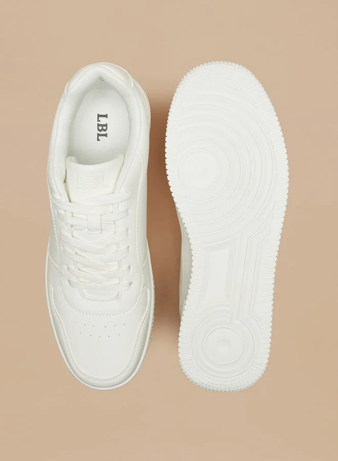 ال بي ال من شو اكسبرس Men's Solid Casual Shoes Sneakers With Lace-Up Closure