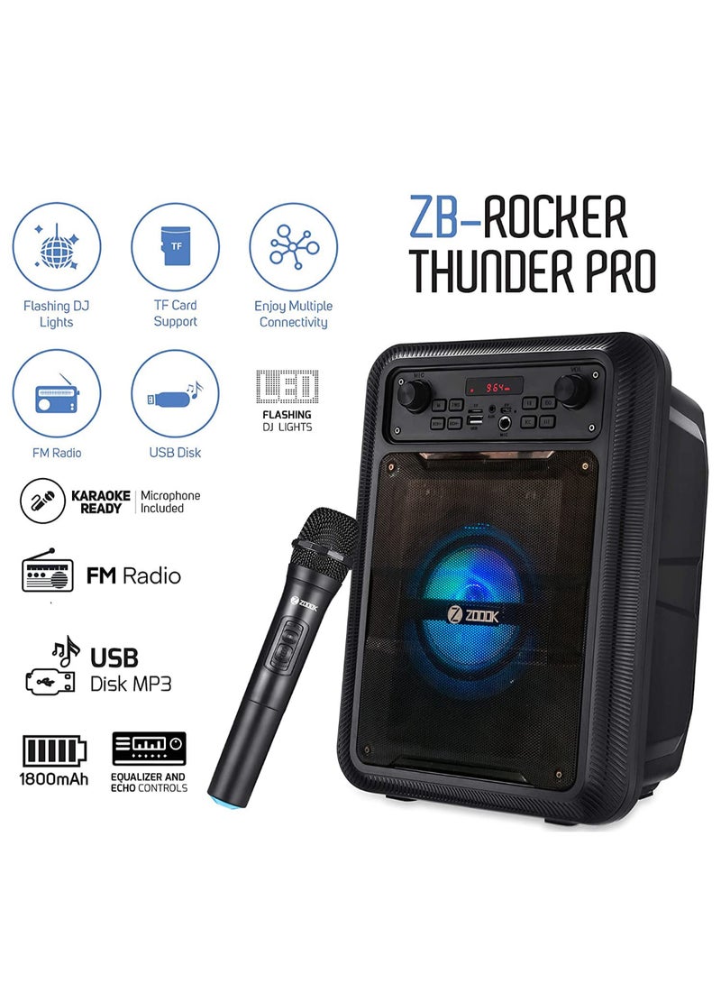 Zoook Renewed - Rocker Thunder Pro 30 Watt Wireless Bluetooth Party Speaker - Image 2