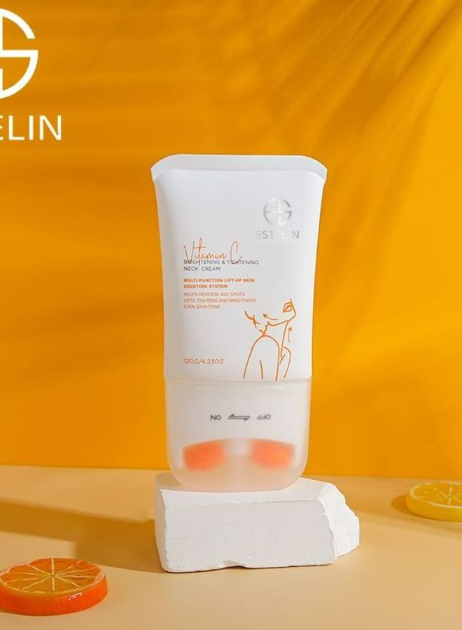 إستيلين كريم فيتامين C للعناية بالرقبة المغذي وشد البشرة ومزيل التجاعيد 120 جم - Image 2
