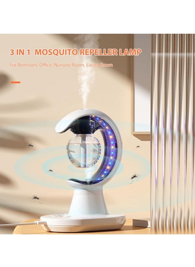 عام ضوء مبيد للبعوض 3 في 1 مبيد حشري كهربائي مرطب ليلي مرطب ليلي مبيد حشرات صامت مناسب لغرف النوم والمكاتب والحضانات وغرف المعيشة. - Image 2