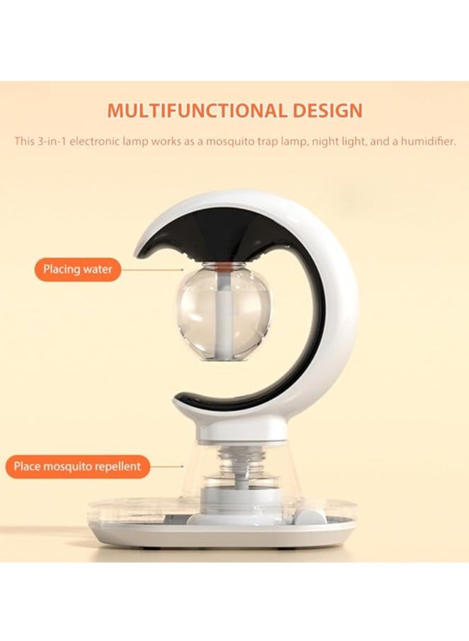 عام ضوء مبيد للبعوض 3 في 1 مبيد حشري كهربائي مرطب ليلي مرطب ليلي مبيد حشرات صامت مناسب لغرف النوم والمكاتب والحضانات وغرف المعيشة. - Image 3