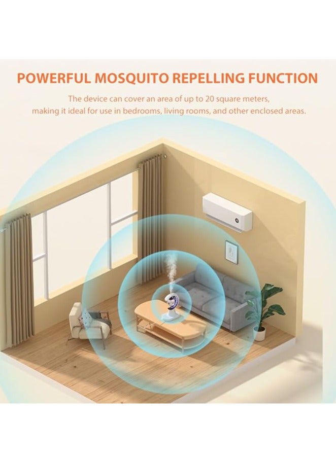 عام ضوء مبيد للبعوض 3 في 1 مبيد حشري كهربائي مرطب ليلي مرطب ليلي مبيد حشرات صامت مناسب لغرف النوم والمكاتب والحضانات وغرف المعيشة. - Image 5
