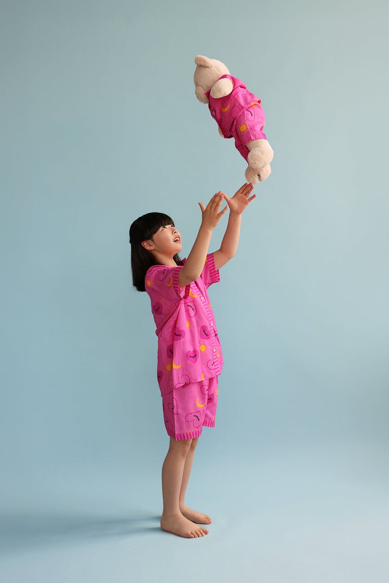 Luna Mia 'Sofia' Pyjama Set With Matching Teddy Bear - Image 5