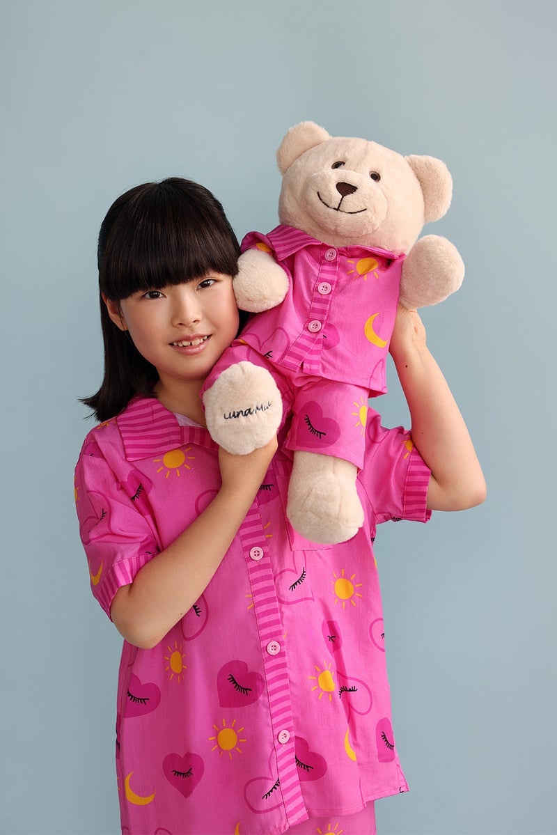 Luna Mia 'Sofia' Pyjama Set With Matching Teddy Bear - Image 1