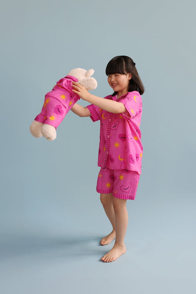 Luna Mia 'Sofia' Pyjama Set With Matching Teddy Bear - Image 2