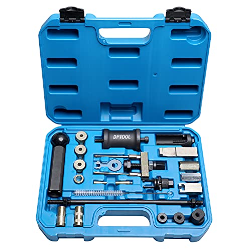 DPTOOL Fuel Injector Removal Puller Kit Injector Seal Install Tool Compatible with Volkswagen TDi 4 Cyl 8V 16V Diesel Replacement for Audi VW 1.2 1.4 1.6 1.8 2.0 2.7 3.0 3.2 3.6 V6 4.2 V8 FSI TSI TFSI Petrol - Image 1