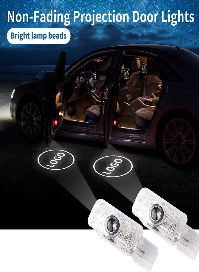 قطعتان من مصابيح LED لعرض شعار باب السيارة غير الباهتة، مصباح ترحيب، مصباح باب، طقم مصابيح أرضية متوافق مع الملحقات X164 W164 W251 R300 R320 R350 R400 R500 R63 (الفئة R، W251 2007-2017) - Image 4