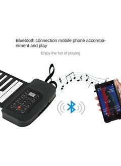 Generic Silicone 88-Key Roll-Up Piano for Kids, Bluetooth Beginner Soft Keyboard Electric Piano with Stereo Speakers, Rechargeable Battery, Compatible with Phones, Tablets & PCs  - Image 4
