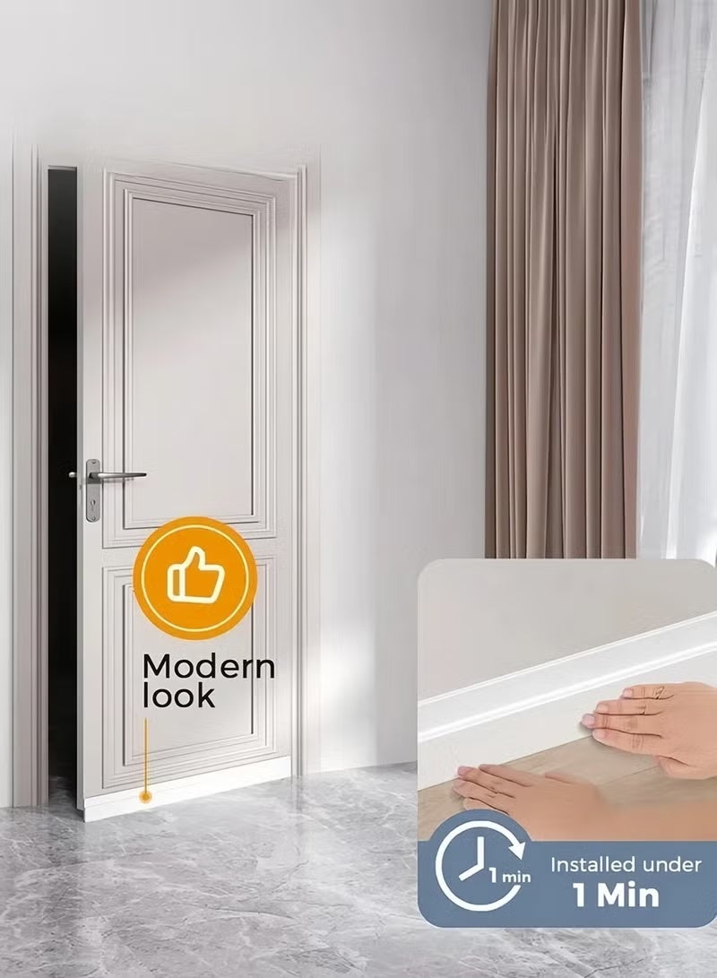 DUTUO Door Draft Stopper, 120 cm Length Under Door Seal, Door Sweep for Exterior & Interior Doors, Door Bottom Draft Blocker Dust and Noise Insulation - Image 4