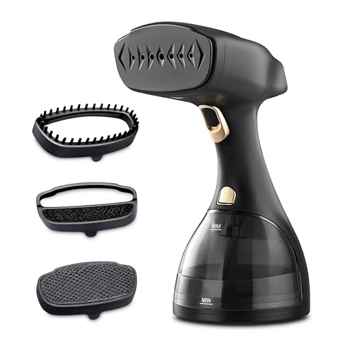 NexLev Handheld Garment Steamer | 1500 Watts | 300 ML| Standing & Horizontal Iron Press | Damage Free Steaming for all Cloth Types | 25s Quick Heat |Upto 5 Clothes in One Fill | Travel Friendly |GS-02 - Image 1