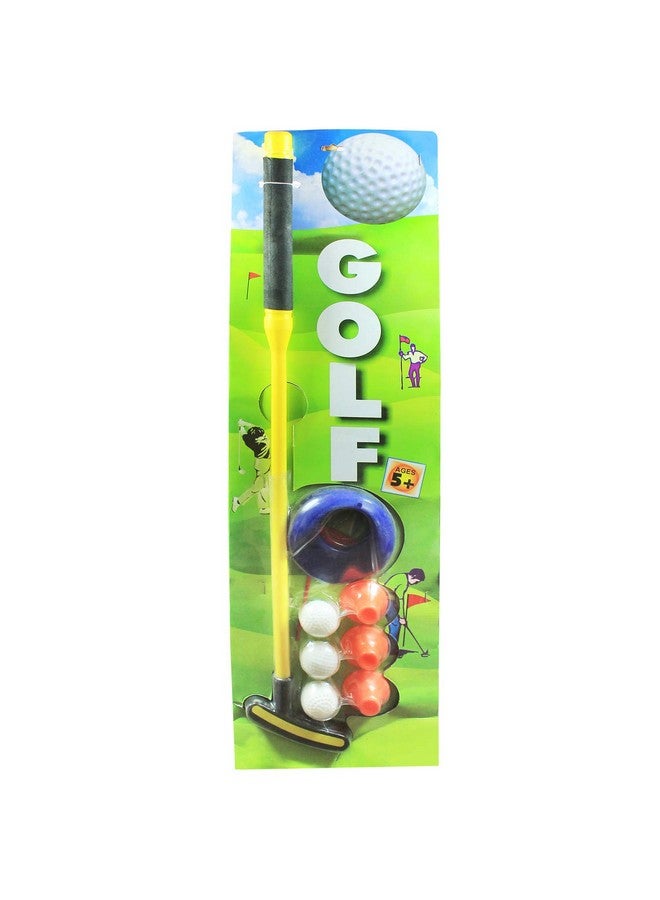 EKTA Golf Set Single Indoor Fun Game for Kids Yellow - Image 4
