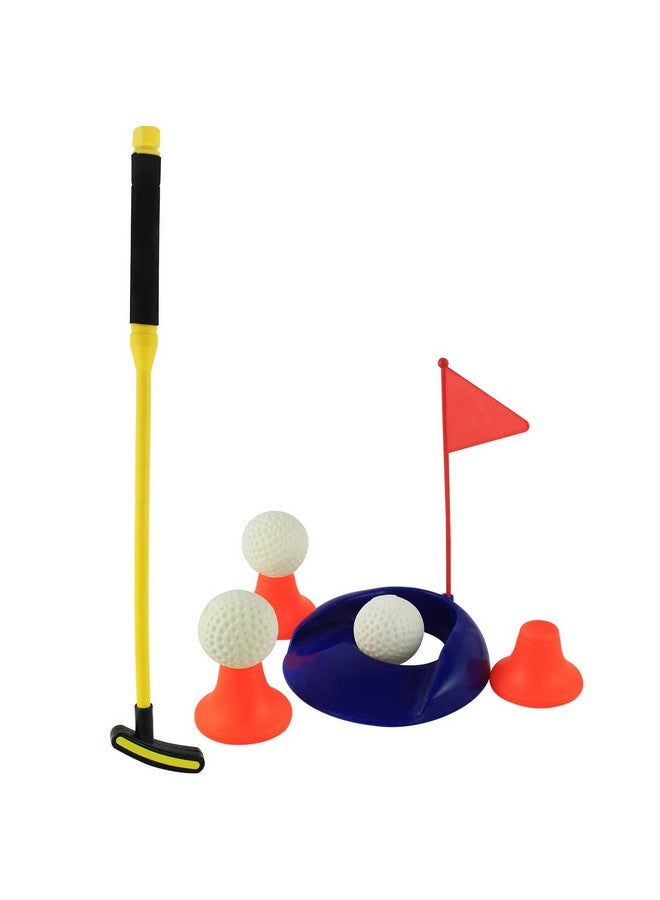 EKTA Golf Set Single Indoor Fun Game for Kids Yellow - Image 1