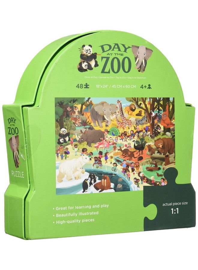 Crocodile Creek Day At The Museum Zoo Jigsaw Puzzle, 48 Pc, For Kids Ages 4 & Up, Multicolor  - Image 3