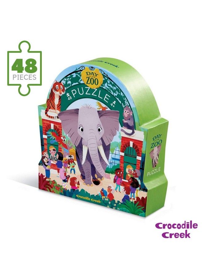 Crocodile Creek Day At The Museum Zoo Jigsaw Puzzle, 48 Pc, For Kids Ages 4 & Up, Multicolor  - Image 5