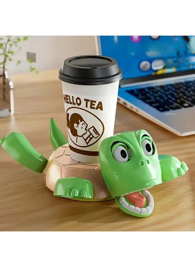 Pink Turtle Coaster Set Heat Resistant PC Playful Desk Accessory Home Office Decor - Image 3