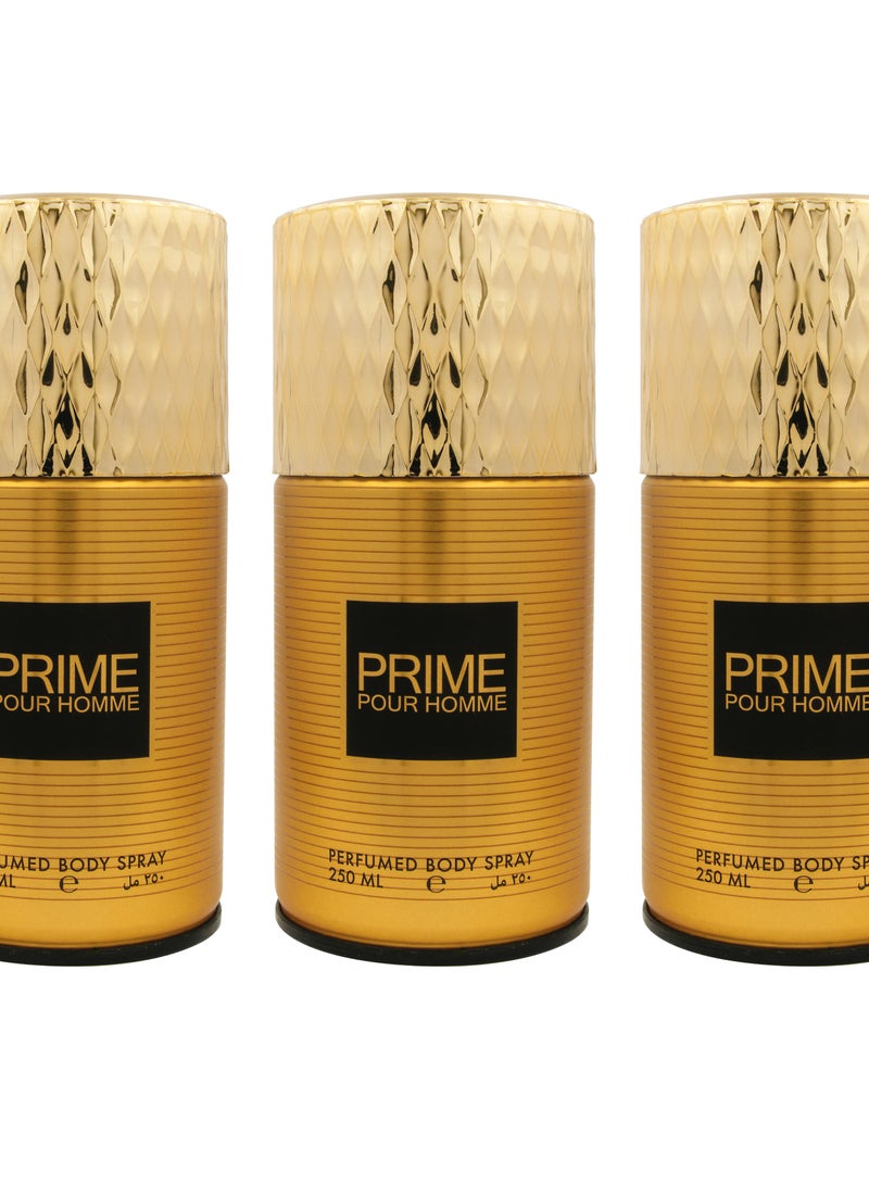 Elegant بخاخ عطر برايم للرجال 250 مل عبوة من 3 - Image 2