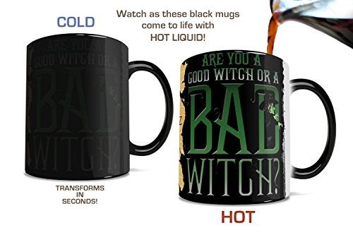 Morphing Mugs Wizard of Oz (Good Witch Bad Witch) Ceramic Mug, Black,11 fl oz - Image 3